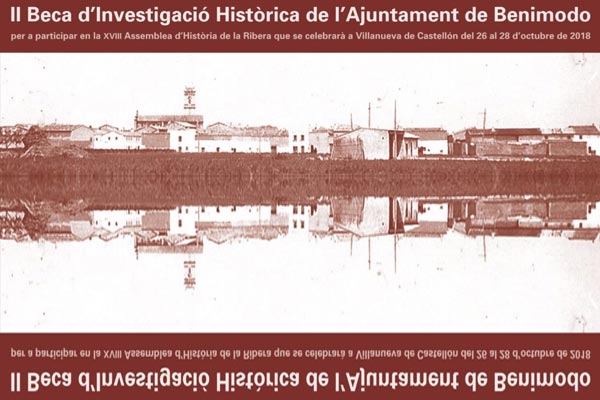 Benimodo renova la seua beca de 2.000 euros a historiadors que investiguen sobre el municipi