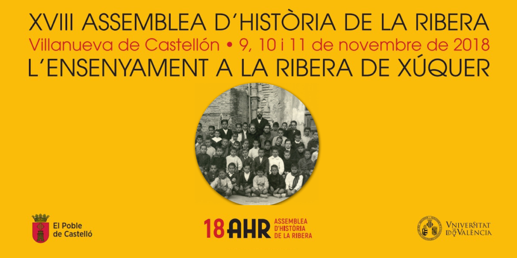 El programa de la XVIII Assemblea d’Història de la Ribera